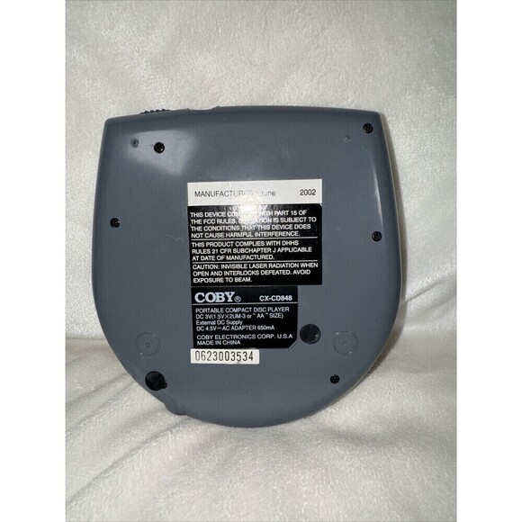 Coby (CX-CD848) Portable CD Player...Dynamic Bass Boost System! - Picture 3 of 5